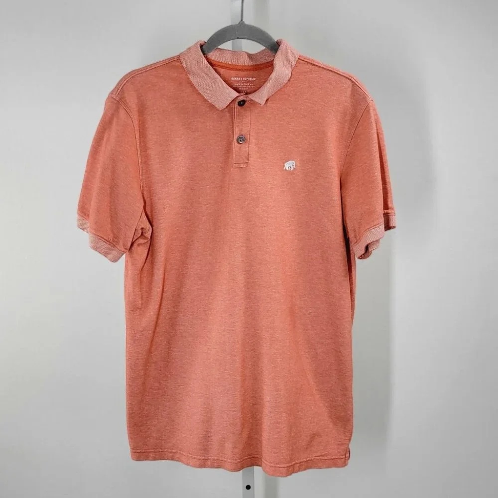BANANA REPUBLIC logo polo shirt Sz L